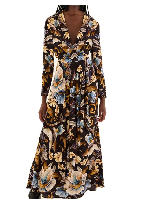 Abito lungo Viscose Snake Garden Farm Rio FARM Rio | 33999525082 SNAKE GARDEN BLACK